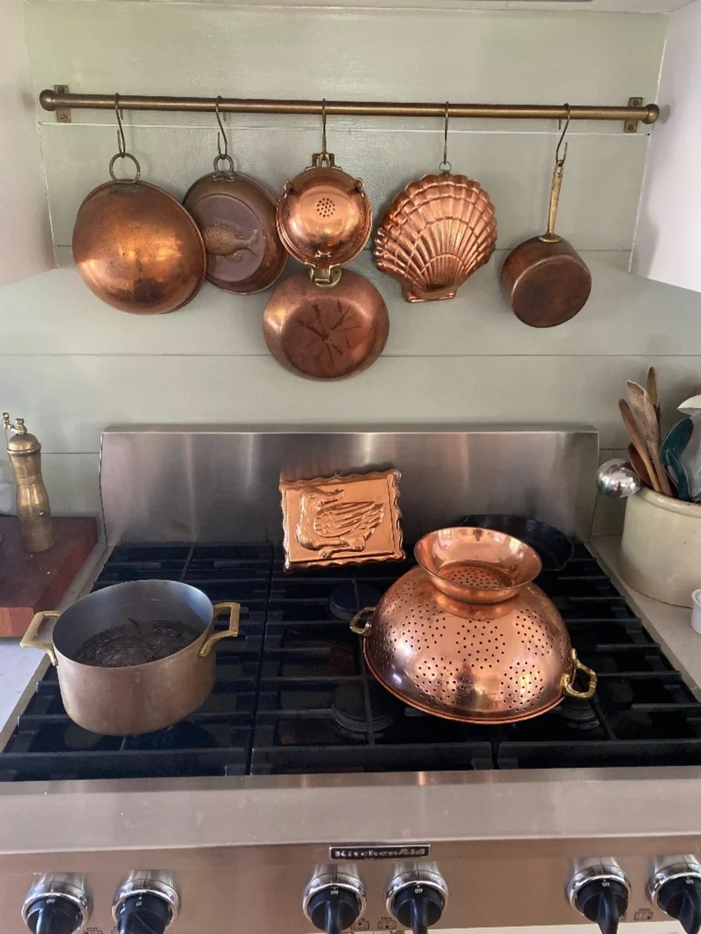 Decorative Hanging Copper Ladle Wall Accent